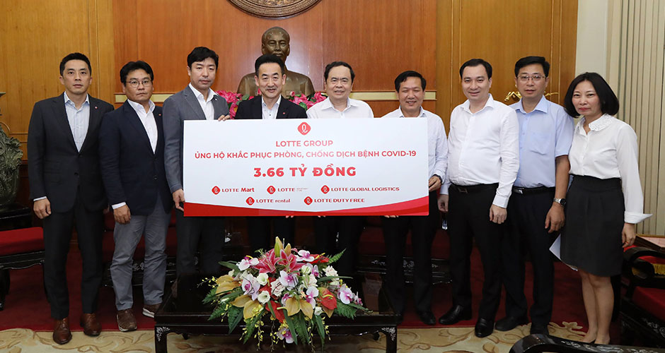 LOTTE Group's support for COVID-19