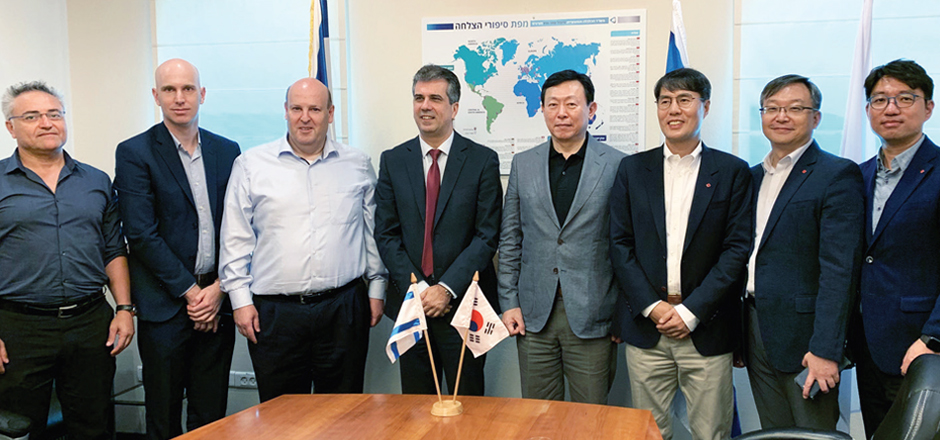 신동빈 회장, 이스라엘 경제산업부 장관 면담